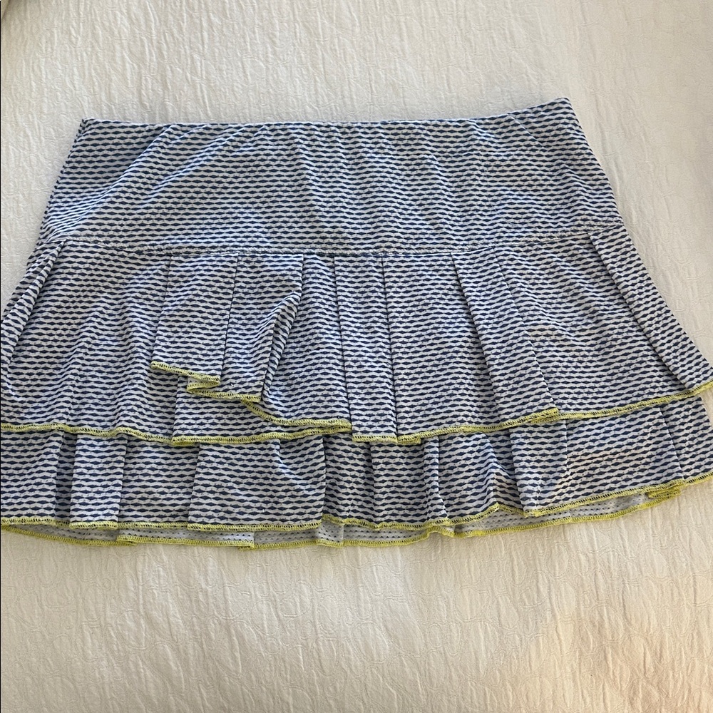 Lucky in Love Lime Patterned Mini Athletic Active Tennis 🎾 Skirt